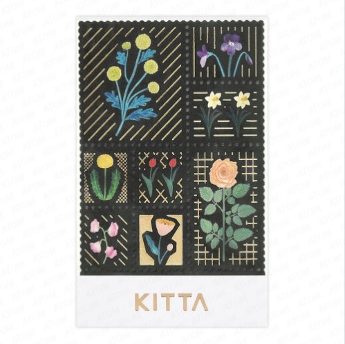 [KITTA] 키타 킹짐 히토토끼 스페셜 테이프 (플라워Flower) 다꾸 스티커
