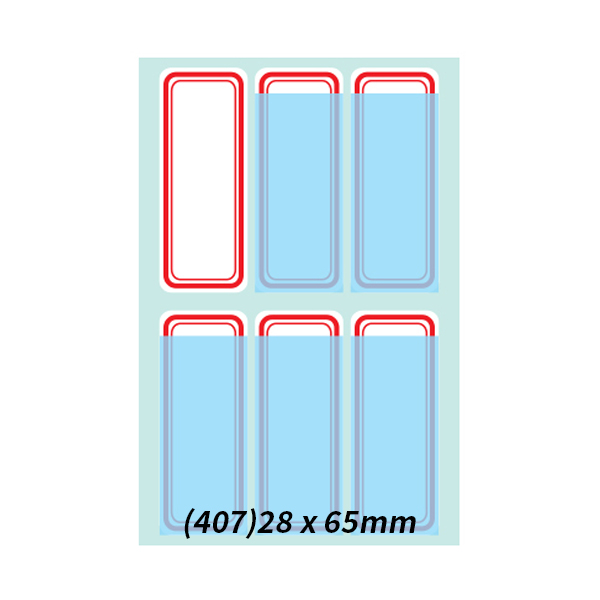 [플로엠] 407 보호견출지 28x65mm (7매)