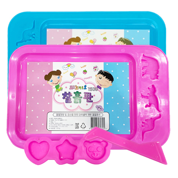 [피노키오] 찰흙판 놀이세트 분홍,파랑