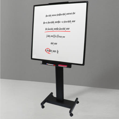 [일진디앤이] IJ-912B 클로버 이동식 화이트보드 세트 (블랙) 85x90