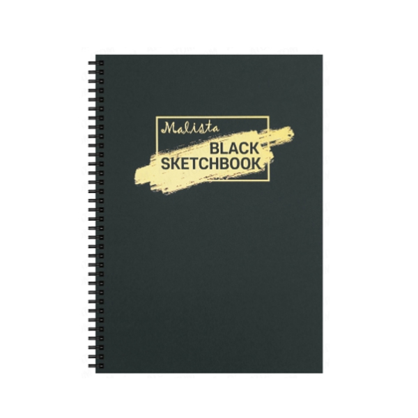 [말리스타]200g 블랙스케치북A4 (23매)