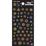 [쁘띠팬시] DA5719 Neon Snowflake 크리스마스 스티커