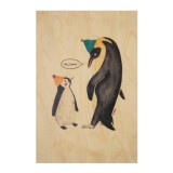 [우디] 천연 나무엽서 Greetings 2 LM Manchots W821G2/LMM