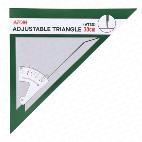 [아톰] AT30 각도조절삼각자 각도삼각자 30cm