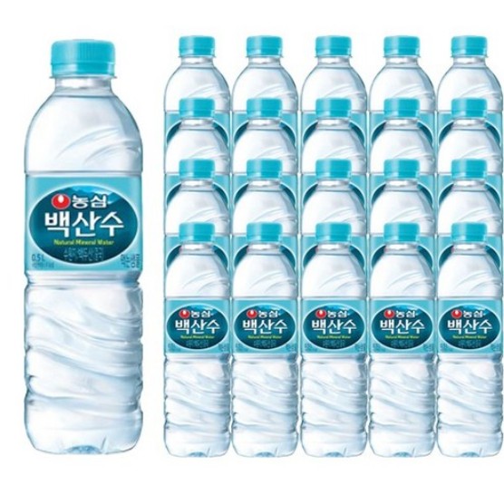 [식품/간식] [택배발송불가] 농심 백산수 생수 550ml 20병