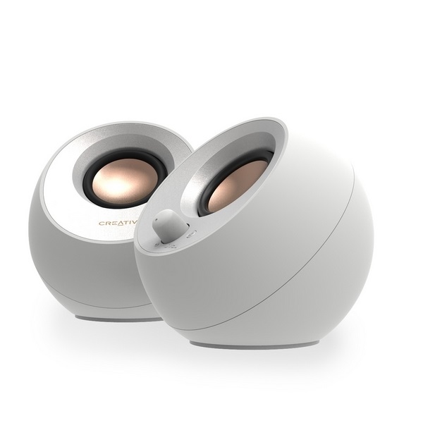 [주문품] 크리에이티브 Creative PEBBLE V3 스피커 화이트 (USB 전원)