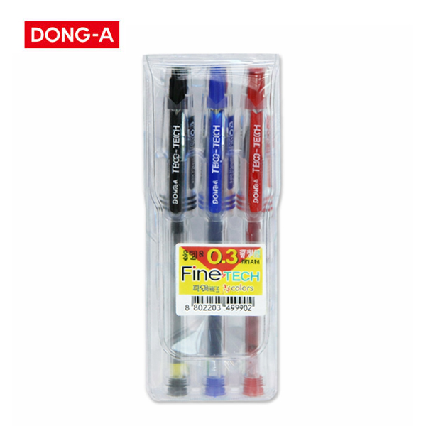 [동아] 홍당무 파인테크 중성펜 3색 0.3mm