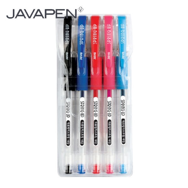 [JAVA] 자바 0.38mm 스프링업 5색세트 세필중성펜