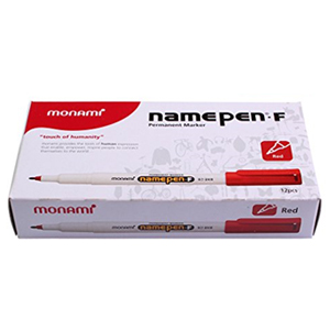 [monami] 모나미 중간글씨용/유성네임펜-F 12개