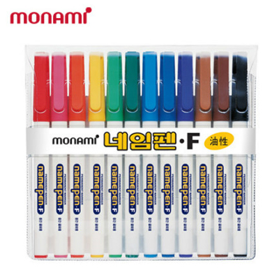 [monami] 모나미 유성네임펜세트 12색