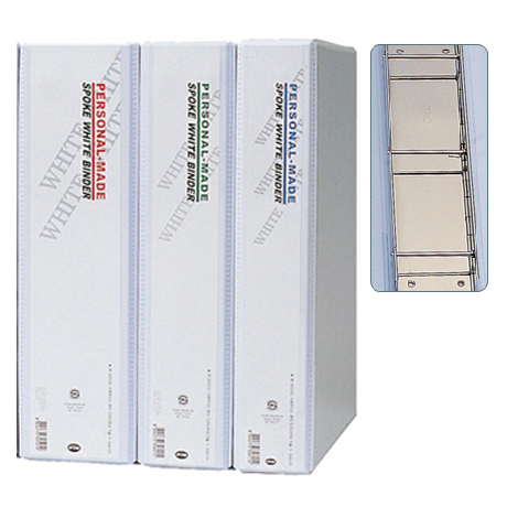 [아톰] B2077 투명백색바인더 사다리바인더 A4 (30mm)