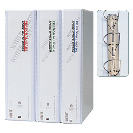 [아톰] B2522 투명백색바인더 3공D링바인더 A4 (3cm)