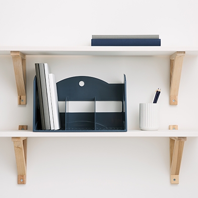 [시스맥스]280131 멀티책꽂이3단 - NV(네이비)