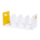 [시스맥스]271060 루맥스책꽂이4단 - YL(옐로우)