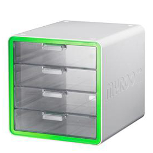 [시스맥스]270008 마이룸 멀티캐비넷4단(서류함) - GN그린(연두)