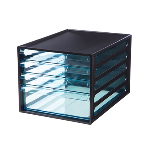 [시스맥스]270925 EL서류함4단 - BK(블랙)