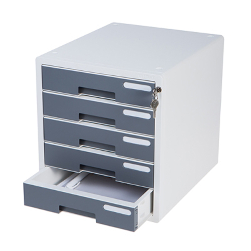 [시스맥스]280010 시스템 칼라서류함5단 - GR(그레이)