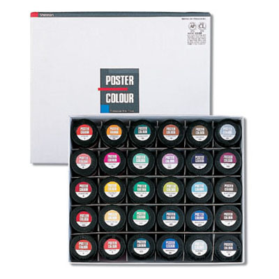 [신한] 전문가용포스터칼라/포스터물감 40ML 30색 B셋트