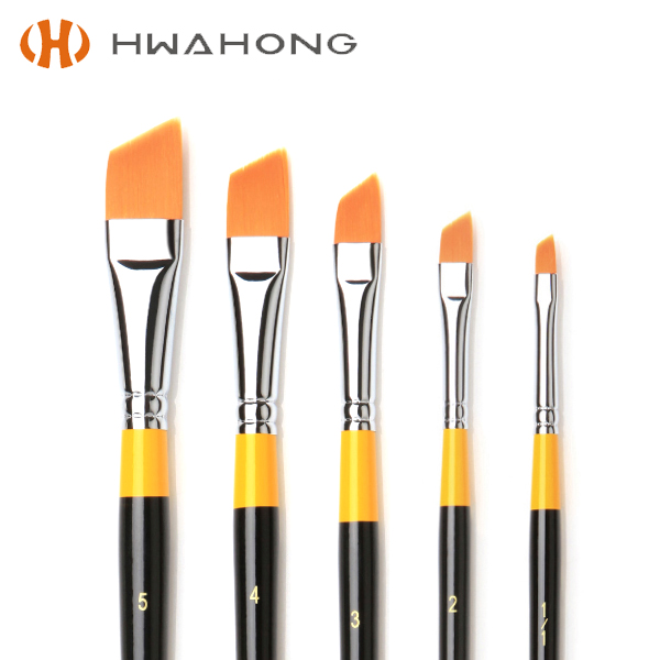 [화홍] 구성붓 평붓 972 납작붓 사선붓세트 (5본조)