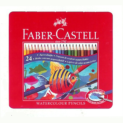 [파버카스텔] 레드틴 수채색연필 24색