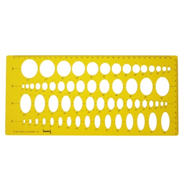 [산키스] 템플릿 템플레이트 종합타원형판 No.201