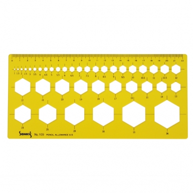 [산키스] 템플릿 템플레이트 육각형판 No.109